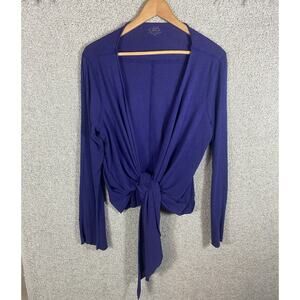 Alo Barre Wrap Cardigan Women’s M Bamboo Lyocel Balletcore Pilates Athletic Wear